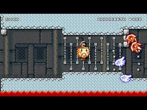Bowser's Infernal Castle by Michael - SUPER MARIO MAKER - NO COMMENTARY 1AV