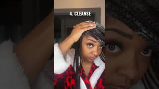 DRY & FLAKY SCALP REMEDY  | CAN USE WITH & WITHOUT BRAIDS & OTHER PROTECTIVE STYLES TOO! #SHORTS