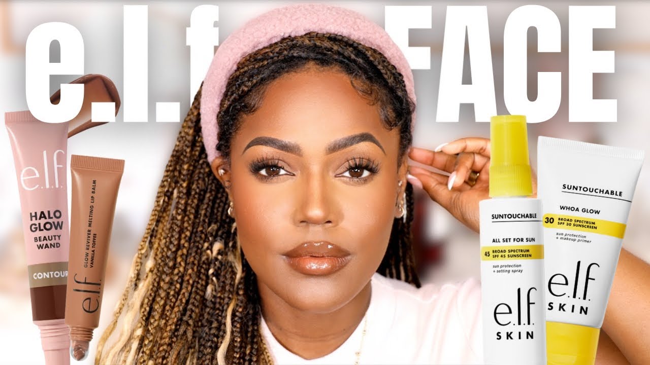 FULL FACE OF  ELF COSMETICS | MY SPF FOUNDATION ROUTINE | EVERYDAY MAKEUP