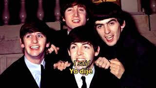 She said, she said - The Beatles (LYRICS/LETRA) [Original]