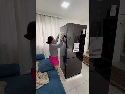 Geladeira Panasonic BB65 🖤😳 #geladeira #panasonic #shorts