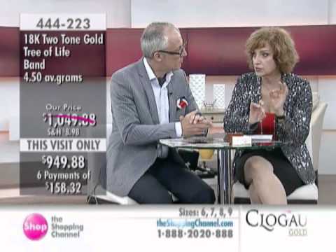 18K Gold Tree of Life Band at The Shopping Channel 444223