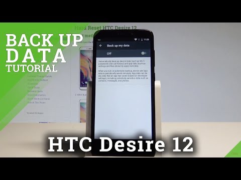 How to Back Up Data on HTC Desire 12 - Enable Google Backup |HardReset.Info
