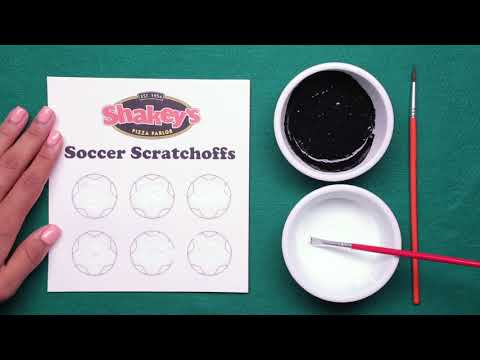 Shakey's Video: How To Make Soccer Themed DIY Scratch Offs