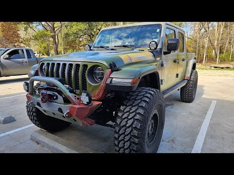 Corsa exhaust, S&B intake and Pedal Commander installed on Boba Fetts Jeep Gladiator.