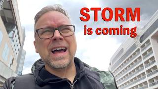 Cruising Into a HUGE STORM on the North Sea - Hamburg to Rotterdam on the MSC Poesia