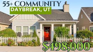 Daybreak Home Tour with NO MAINTENANCE (no yard work), one Block From the Lake, 55+ living