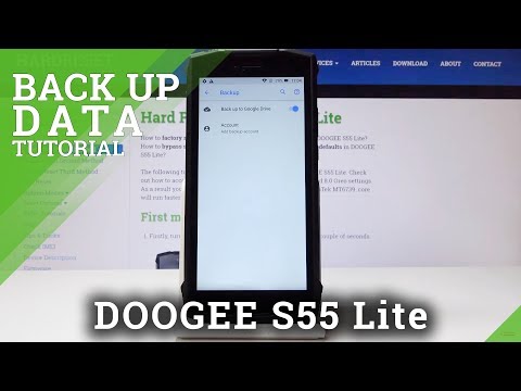 How to Create Backup Account in DOOGEE S55 Lite - Enable Google Backup