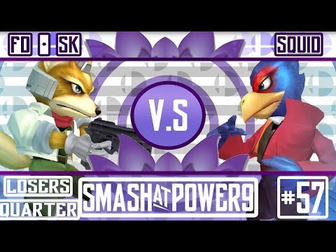 S@P9 #57 - FD | SK (Fox) VS Squid (Falco) - SSBM Losers Quarters