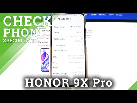 How to Open & Check Phone Specifications in HUAWEI Honor 9x Pro - Enable Device Information