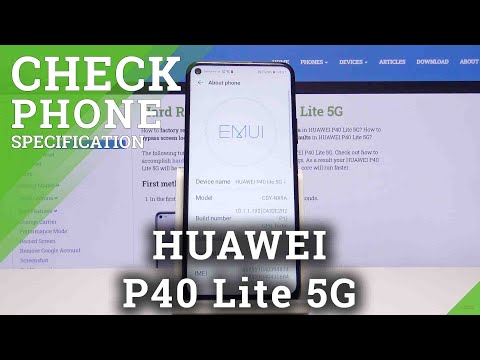 Where to Find Specification of Huawei P40 Lite 5G - Check Phone Specs