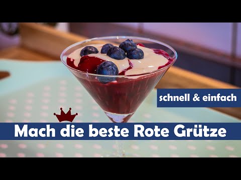 Die beste Rote Grütze mit Vanille-Puddingpulver selbst machen #rotegrütze #dessert #nachtisch