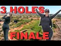 3 Holes FINALE in UNPLAYABLE Conditions | Sabrina Andolpho