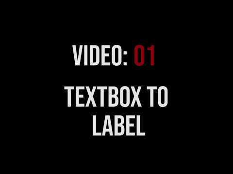 Visual Basic Textbox To Label
