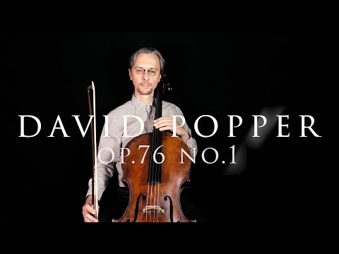 D. Popper Study op. 76 No. 1 Preparatory to the High School ("Hohe Schule") of Cello Playing