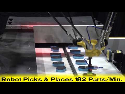 New FANUC M-2iA Delta Robot Picks and Places Containers at 182 Parts Per Minute
