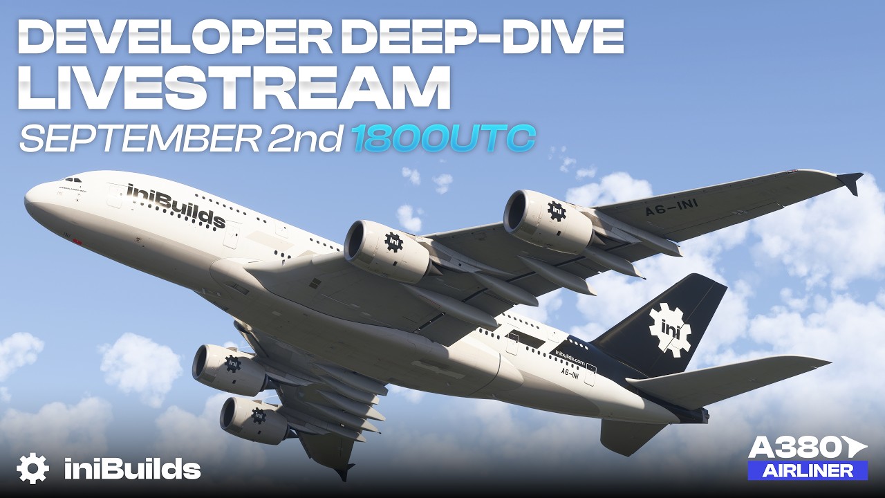 iniBuilds A380 Airliner Livestream