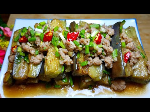 Cách làm cà tím sốt thịt bằm - cà tím xào thịt món ăn cơm ngon dễ làm ít tốn kém - Tú Lê Miền Tây