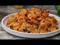 Spaghetti With Shrimp In Creamy Tomato Sauce