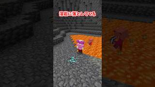 溶岩に落としてくる奴の末路 #minecraft