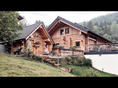 Naturstammhaus in der Steiermark - realisiert mit dem Eternit Dachstein