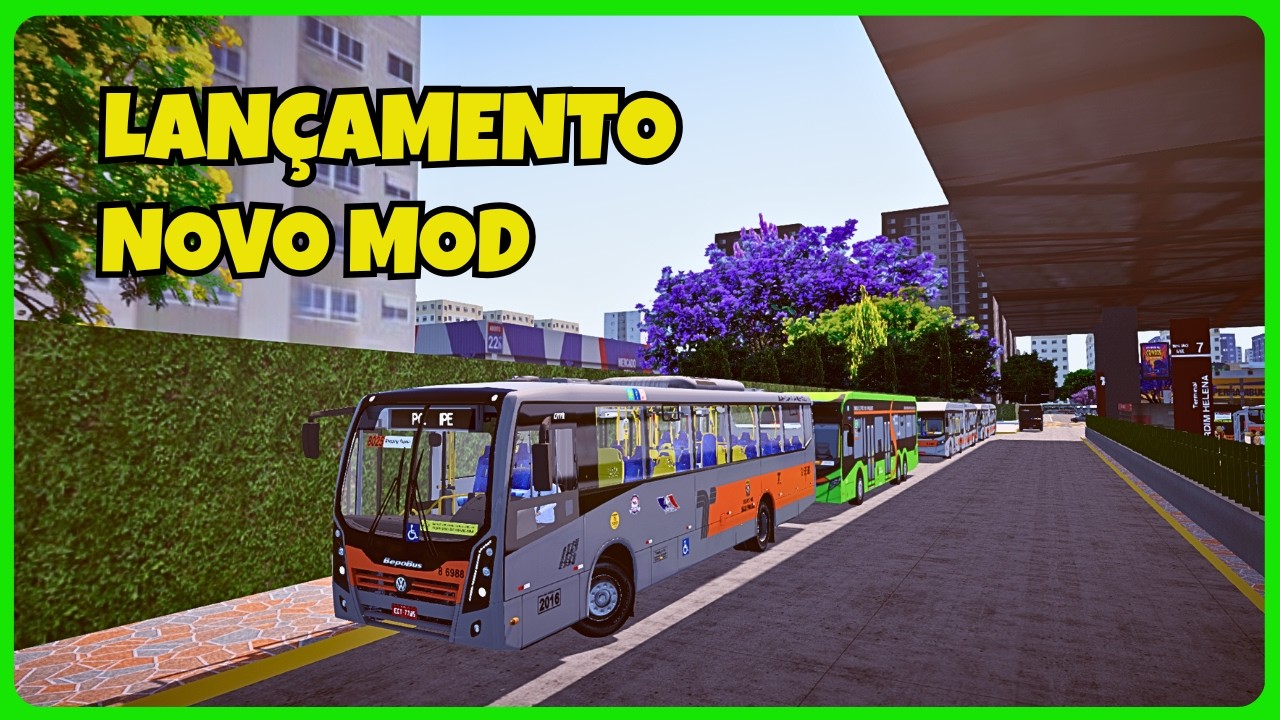 🟢Proton Bus Simulator | Mapa SP Área 7 Fictício V3 | Linha 8074-10 | PBS | Mods