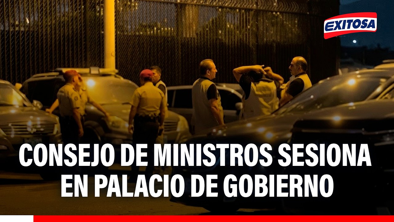 🔴🔵 Se desarrolla sesión del Consejo de Ministros en Palacio de Gobierno