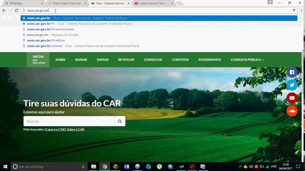 PRIMEIROS PASSOS PARA O CADASTRO RURAL