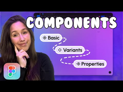 Figma Components 101 in UI3 Learn about Variants and Components Properties Figma tutorial