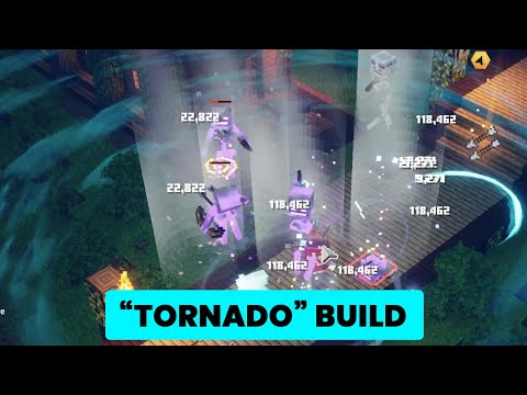 'Cooldown Shot' based "TORNADO" Build using 'Updraft Tome' Artifact | Minecraft Dungeons