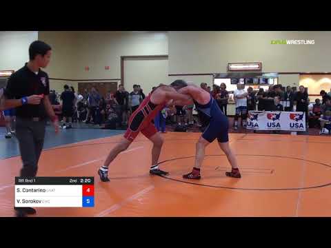 2018 Marine Corps US Open/Masters E Greco Roman 88 RR Rnd 1 - Stephen Contarino (Unat) Vs. Valery