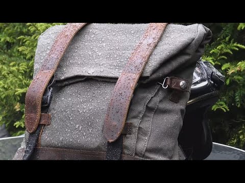 Uncle STUs vintage matinee, The Burly Brand wax cotton and leather Roll top Back Pack!