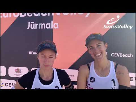 EM Jurmala: Interview Hüberli/Betschart nach Spiel 2