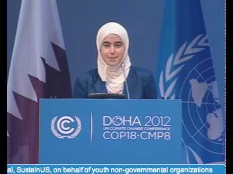 Munira Sibai of SUSTAINUS rouses slumbering COP with passionate speech