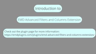 EMD Advanced Filters and Columns Extension for “Request a Quote” WordPress Plugin