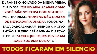 Fui a PIADA na festa de noivado da minha prima... e ELE me defendeu!