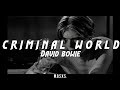 DAVID BOWIE: CRIMINAL WORLD (lyrics)