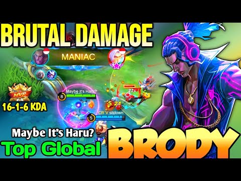 BRODY BEST BUILD IN 2021 | TOP GLOBAL BRODY Maybe It's Haru? - MOBILE LEGENDS