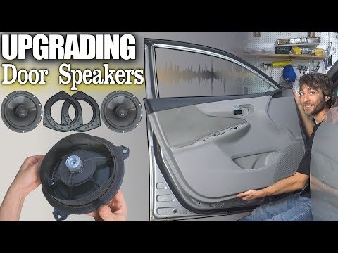 How To Install BETTER Door Speakers w/ NVX 6.5 Coaxial Speaker & Installing Aftermarket Adapter Ring