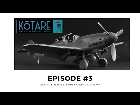 Kotare 1/32 Messerschmitt Bf 109K-4 Ep 3: Lets paint and wrap up construction!