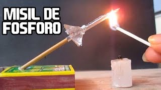 Como Hacer Un Misil Cohete Casero con Fósforo│ARMAS CASERAS