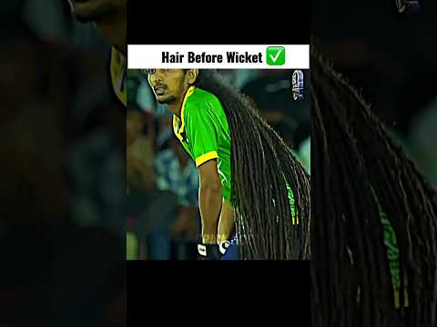 Hair before wicket 🥶📈 #cricket #cricketlover #shortsfeed #indiacricket #slcricket #viral