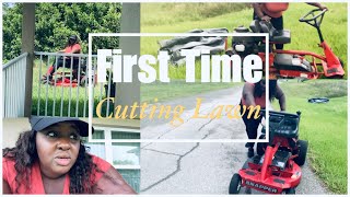 MOWING LAWN FOR THE FIRST TIME EVER (EPIC FAIL)