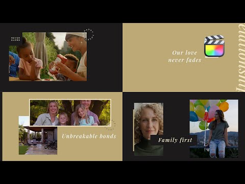 Family Album Modular Template for Apple Motion & Final Cut Pro - MotionVFX