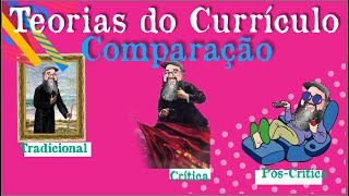 Teorias do Currículo - Comparação entres as tendências: Tradicionais, Críticas e Pós-Críticas