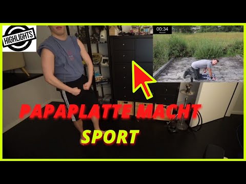 Papaplatte macht Sport|Sacha Huber Workout😂
