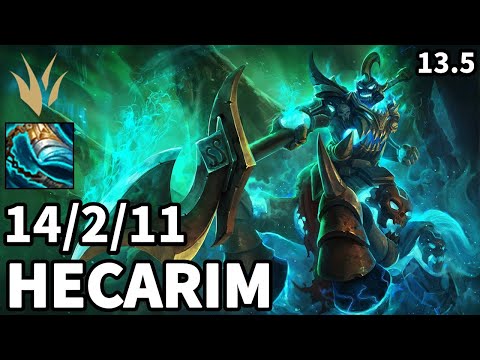 Hecarim Jungle vs Nidalee - KR Master  | Patch 13.5