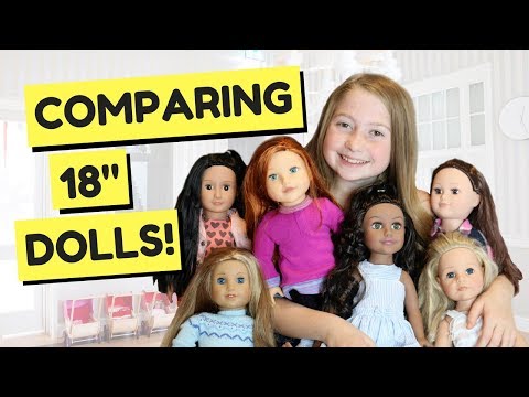 COMPARING 18 INCH DOLLS!!! AMERICAN GIRL VS OUR GENERATION JOURNEY GIRLS  | Rilyn Dinyae
