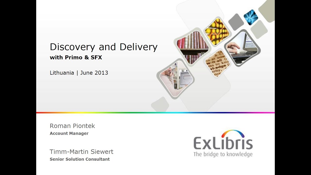 Discovery and Delivery with Primo & SFX