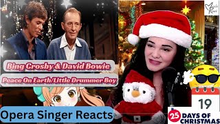 Opera Singer Reacts LIVE to Bing Crosby, David Bowie &quot;Peace On Earth/Little Drummer Boy&quot;